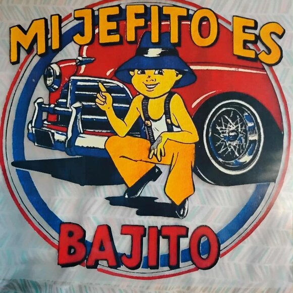 VNTG Mi Jefito Es Bajito - IRON ON TRANSFER Patch - Rare - Picture 1 of 3